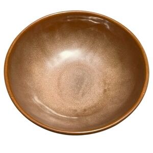 Frankoma Pottery Serving Bowl Brown Tan 224